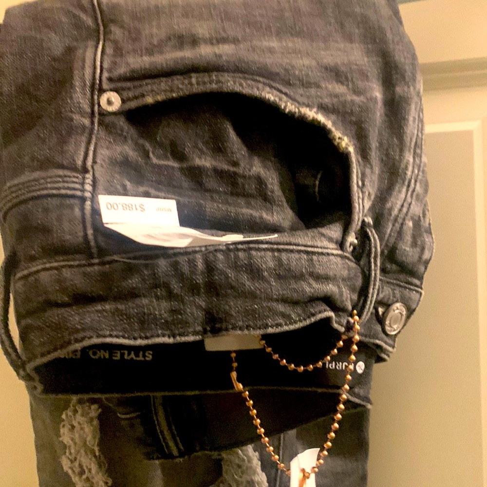 Purple jeans